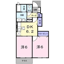 羽犬塚駅 徒歩50分 1階の物件間取画像